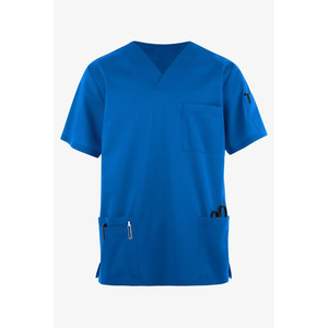Uniformes Médicos Personalizados para Hombre, Parte Superior de Tela de Sarga de Poliéster/Algodón, con Tecnología de Detección de Agujas y Fusión sin Costuras, Venta al Por Mayor - Product Image 6
