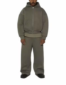 Sweats à capuche personnalisés pour hommes, poids lourd, doublure en polaire épaisse, pull-over d'hiver chaud, impression numérique, teinture unie, haute qualité - Product Image 5