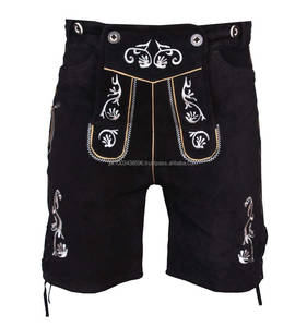 Trachten Lederhosen Herren Kurz - Oktoberfest Bavarian Kurz Lederhose 2025 - Product Image 2
