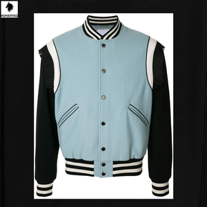 แจ็กเก็ตขนสัตว์มหาวิทยาลัยแขนยาวสำหรับผู้ชาย, เสื้อแจ็คเก็ตแขนยาวมีฮู้ดเสื้อกันลมน้ำหนักเบาใส่สบาย - Product Image 1