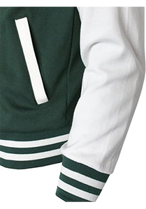 Chaqueta informal de invierno para hombre, abrigo universitario de béisbol de lana, logotipo personalizado, cuello levantado, Mangas de cuero, talla XL, venta al por mayor, ligera - Product Image 6