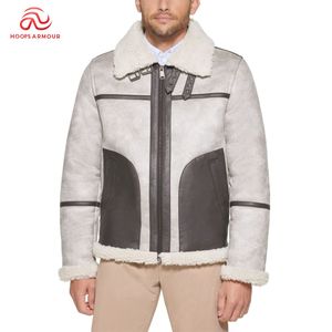 Chaqueta Bomber de Cuero Genuino Personalizada para Exteriores, Negra, Gruesa, con Cierre, para Unisex, con Bordado - Product Image 1