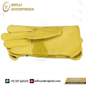 ถุงมือเชื่อม 1 คู่ แบบนุ่มพิเศษ ขนาด 21 ซม.(12) ได้รับการรับรองมาตรฐาน CE ถุงมือหนังเชื่อมคุณภาพสูงจากปากีสถาน - Product Image 5