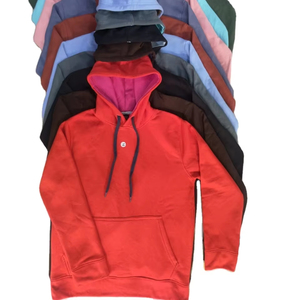 Sweat à capuche pour homme avec tissu teint uni prêt à exporter en stock au Bangladesh vêtements au prix de gros Service OEM Sweat à capuche pour homme - Product Image 3