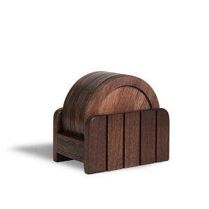 Dessous de verre en bois d'acacia Forme carrée avec cercle Conception et support de support Vente en gros Quantité en vrac Dessous de verre - Product Image 3