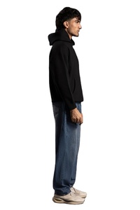 Sudadera con Capucha de Algodón con Logotipo Personalizado, Cuello Redondo, Ropa Casual, Sudaderas con y sin Capucha para Hombre - Product Image 5
