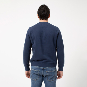 Sweat à capuche pour homme 100% coton avec logo imprimé personnalisé Sweat-shirt pull surdimensionné avec motif uni col rond pour l'hiver - Product Image 5