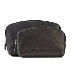 Sac de toilette de voyage personnalisé en cuir véritable - Product Image 3