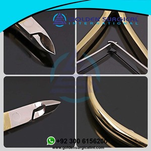 Coupe-cuticules pour pédicure et manucure, pince à ongles, ciseaux en acier inoxydable extrêmement tranchants, dissolvant de cuticules - Product Image 4