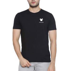 T-shirt personnalisé pour homme 100% coton, design décontracté léger de haute qualité, taille adulte, FISLEY INTERNATIONAL, manches courtes, respirant - Product Image 1