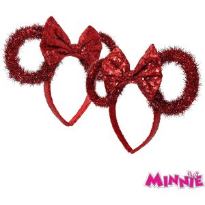 Set de Diadema y Collar Luminoso de Minnie con Licencia Oficial al por Mayor - Accesorio Navideño para Niños, Set de Regalo Festivo - Product Image 1