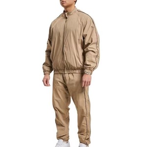 Nouveau style d'hiver, survêtement décontracté à capuche, coupe-vent, fermeture éclair, vente en gros, survêtement en polyester, streetwear pour hommes - Product Image 4
