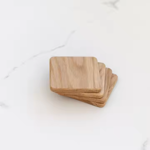 Sous-verres en bois écologiques Ajout durable et élégant à tous les sous-verres en noyer de table par l'artisanat du croissant - Product Image 1