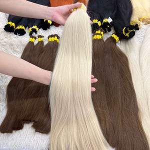 Cabello liso natural, cabello de color 100 paquetes de cabello virgen para mujeres negras - Product Image 1