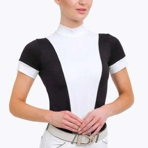Camisa de Equitación para Mujer de Nuevo Diseño, Estilo Vintage, Manga Corta, Transpirable, de Secado Rápido, con Opciones de Logotipo y Color Personalizados - Product Image 1