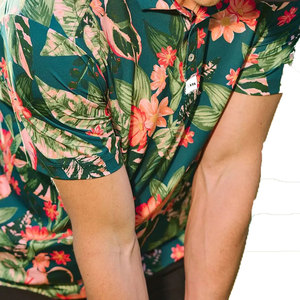 Venta de equipo de calidad de moda con estampado tropical elegante personalizado, camisas transpirables, Polo de golf de calidad - Product Image 3