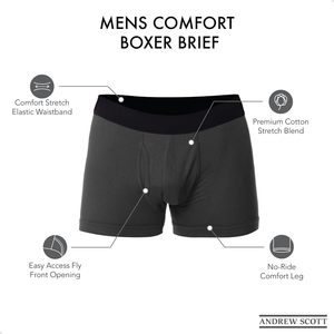 Calzoncillos Boxer Modernos para Hombre, Textura Suave, Tejido Transpirable, Uso Flexible, Equilibrio de Humedad, Longitud Media, Ropa Casual para Estar en Casa - Product Image 5