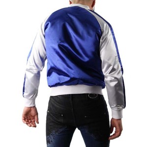 Nuevo diseño de cremallera de invierno 100% de nailon, chaqueta Bomber de tamaño personalizado para hombre, chaqueta Bomber de satén sólido grueso de poliéster de alta calidad - Product Image 2