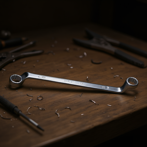 Chiavi Poligonali Doppie Cromate con Curvatura Profonda - Product Image 3