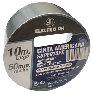 10 m. Nastro adesivo Super Tape grigio da 50 mm per impieghi gravosi. (Electro DH 04.440/10/G) - Product Image 1