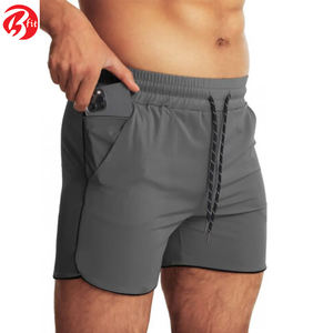 High Street Style <b>Men's</b> Quick Dry Workout Fitness <b>Shorts</b> Eco-Friendly Jogging Training Wear Plain Design-Best Quality Wholesale - Product Image 3