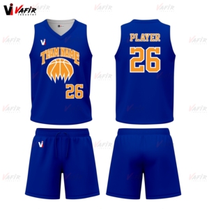 Maillot de basket-ball réversible 100% polyester imprimé personnalisable personnalisé respirant antibactérien entraînement à séchage rapide - Product Image 5