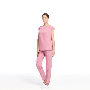 Ensemble d'uniformes médicaux pour femmes grande taille personnalisable, tissu tricoté, étiquette privée personnalisée, uniforme d'hôpital - Product Image 3