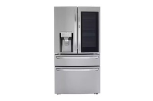 Premium 23 cu. Refrigerador de Puerta Francesa de Profundidad Reducida con Panel de Vidrio Transparente y Dispensador de Hielo Esférico Doble - Product Image 2