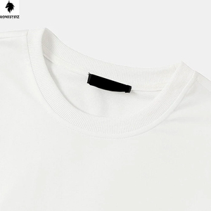 เสื้อสเวตเตอร์คอกลมผ้าฝ้ายโอเวอร์ไซส์สำหรับผู้ชายเสื้อมีฮู้ดแบบพัฟไหล่ตกน้ำหนักมากสเวตเชิ้ตผ้าฝ้าย100% ไซส์ใหญ่พิเศษ - Product Image 3