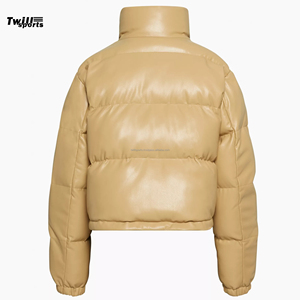 Personalizable de las mujeres Slim Fit chaqueta de bombardero de cuero genuino estilo deportivo transpirable de punto Chaquetas de las mujeres del producto - Product Image 2
