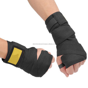 Bandages de poing en PVC de qualité supérieure avec gants intérieurs extensibles, boucles pour le pouce, pour la boxe, le MMA, le kickboxing, avec poignées - Product Image 1