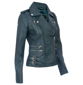 Venta caliente chaqueta de invierno Unisex de alta calidad transpirable lona cuero ecológico a prueba de viento fresco diseño elegante personalizado mujeres - Product Image 5