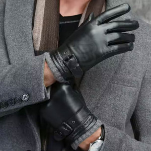 Best Selling High Quality Winter Leather Gloves New Arrival for Casual Scene and Touch Screen Devices Breathable - Product Image 4