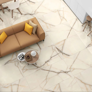 Carreaux en porcelaine émaillée moderne au design italien Onyx Blanche antidérapante pour villas, centres commerciaux, écoles - Product Image 1