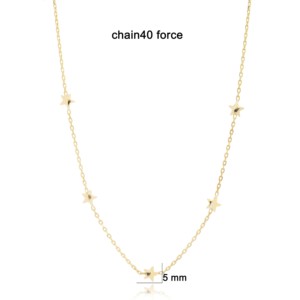 สร้อยคอรูปดาวแบบเรียบง่าย ดีไซน์ดาว สร้อยคอแบบเขย่าได้สำหรับผู้หญิง จี้ห้อยทำมือสไตล์ตุรกี ขายส่ง เครื่องประดับเงินแท้ 925 - Product Image 3