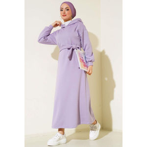 New Season <b>Modest</b> <b>Satin</b> Women's Winter Islamic Clothing Ethnic Abaya <b>Dress</b> Kaftan Tunic Dubai Muslim Islamic Fashion - Product Image 4
