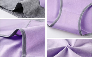 Sous-vêtements pour femmes à taille haute, confortables au quotidien, en tricot doux, surface respirante, extensible, maintien stable, couverture complète, confort quotidien - Product Image 3
