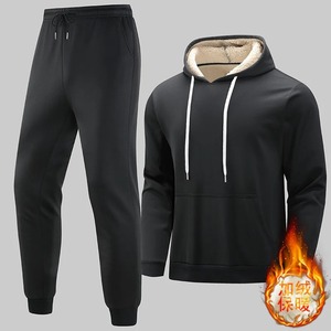 กางเกงกีฬาแบบสวมหัวลำลองสีพื้นระบายอากาศได้ดีสำหรับผู้ชายชุดกีฬากันลมใส่กลางแจ้งสำหรับฤดูใบไม้ร่วงฤดูหนาว - Product Image 5