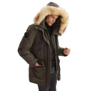 Fabrication en usine, nouvelle arrivée, parka pour homme à manches longues, parka sur mesure en gros - Product Image 3