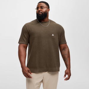 T-shirt col rond léger de haute qualité 100% coton, coupe ample décontractée, manches courtes, personnalisable par Antique Fashion - Product Image 1