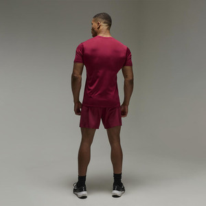 Camiseta de poliéster de alta calidad para correr para hombre, camiseta de secado rápido con cuello redondo para Fitness, ropa de ejercicio de entrenamiento, Camiseta deportiva para gimnasio, Tops - Product Image 1