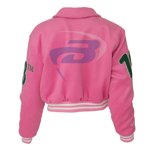 Alfa |   Kapa |   Chaqueta Universitaria Alpha Sorority con Logotipo Bordado Elegante, Ropa de Sororidad, Logotipo Personalizado de Sororidad, Diseño Vertical - Product Image 2