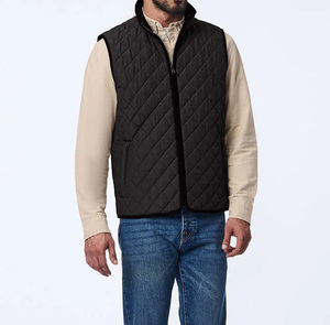 Gilet matelassé à capuche unisexe avec logo personnalisé, fermeture éclair intégrale, veste en polyester, séchage rapide, imperméable, réversible, confort et chaleur - Product Image 1