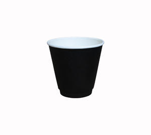 Personalizado Biodegradable Kraft 8oz/10oz Doble pared de la taza de café desechable impermeable interior blanco exterior negro Filipinas - Product Image 1