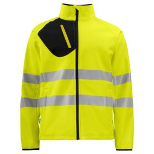 Chaqueta Softshell de Liberación Rápida para Hombre, Táctica, de Seguridad, Resistente al Viento, Resistente al Agua, Reflectante de Alta Visibilidad - Product Image 5