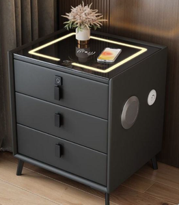 Luxury <b>Wood</b> <b>Desk</b> <b>with</b> Fingerprint Lock <b>Drawers</b> - Product Image 5