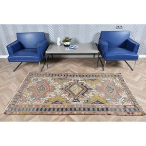Alfombra de 3.7x6.7 pies, Alfombra Turca Vintage, Alfombra de Lana Kilim Azul - Product Image 2