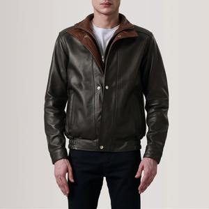 Chaqueta de bombardero de piel de vaca auténtica para hombre, ropa de abrigo de invierno resistente, proveedor mayorista para hombre - Product Image 4