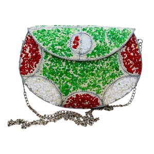 2024 último diseño hecho a mano bolso de mosaico de mujer chips de Metal de moda para fiestas de noche cierre abierto precio al por mayor - Product Image 1