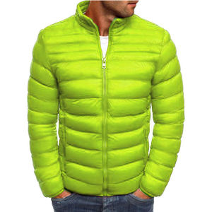 Veste parka d'été pour homme en gros personnalisée, veste matelassée en coton-polyester, design à bulles, décontractée, imperméable, respirante, grande taille - Product Image 3